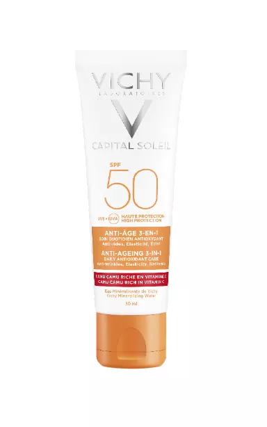 VICHY IDEAL SOLEIL CREMA ANTIOXIDANTA ANTI RID 3IN1 SPF 50+ 50ML