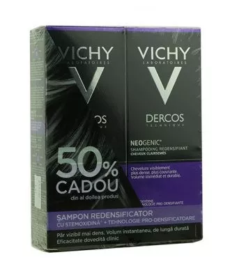 VICHY PROMO DERCOS NEOGENIC SAMPON DENSIFICATOR 200+200ML(50%REDUCERE LA AL DOILEA PRODUS)