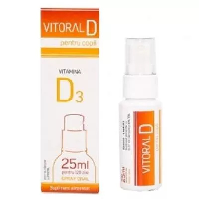 VITORAL D SPRAY PT COPII 400 UI 25 ML