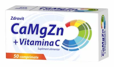 ZDROVIT CA + MG+ ZN + VIT C 50CP