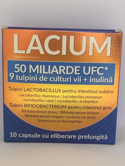 ZDROVIT LACIUM 50 MILIARDE UFC 10CPS ELIB PREL