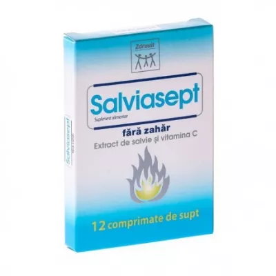 ZDROVIT SALVIASEPT FARA ZAHAR 12CP
