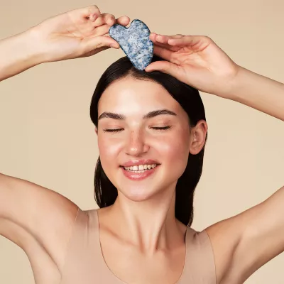 BLUE SPOT JASPER GUA SHA