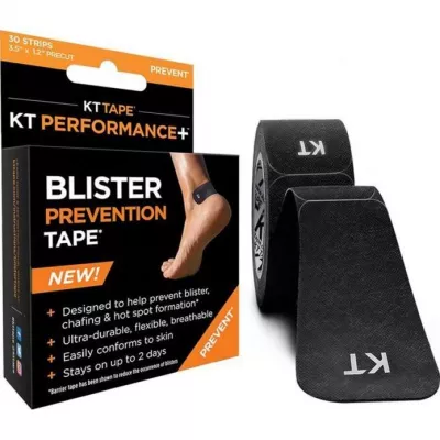 Banda Kinesiologica KT Tape Synthetic Performance + Blister Prevention Tape Negru