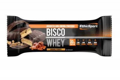 BATON PROTEINA ETHICSPORT CARAMEL SI ARAHIDE - 40G