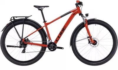 BICICLETA CUBE AIM ALLROAD BRICKRED BLACK 2024 CADRU L (20") - ROTI 29