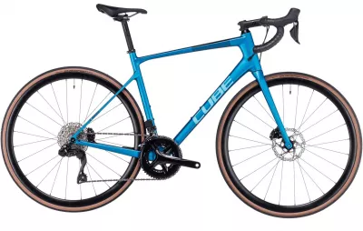 BICICLETA CUBE ATTAIN GTC SLX FROZENTEAL BLACK 2024 50 CM