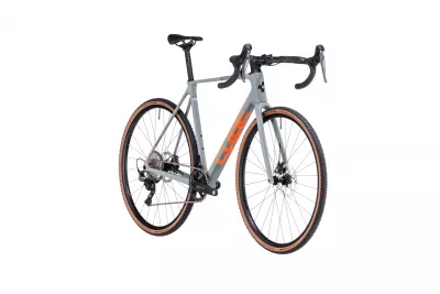 BICICLETA CUBE CROSS RACE C:62 PRO SWAMPGREY ORANGE 2023 61 CM