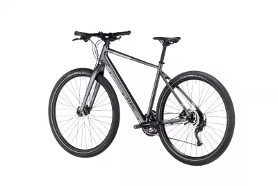 BICICLETA CUBE HYDE GRAPHITE BLACKMETALGREY BLACK 2023 L (58 CM)