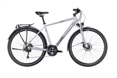 BICICLETA CUBE NATURE EXC ALLROAD POLARSILVER BLACK 2023 XS (46 CM)