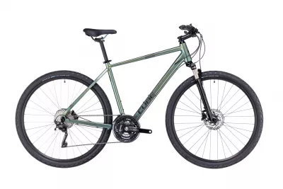 BICICLETA CUBE NATURE EXC VERDE BLACK 2023 XL (62 CM)