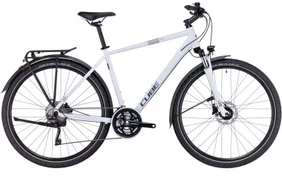 BICICLETA CUBE NATURE PRO ALLROAD FROSTWHITE GREY 2024 L (58 CM)