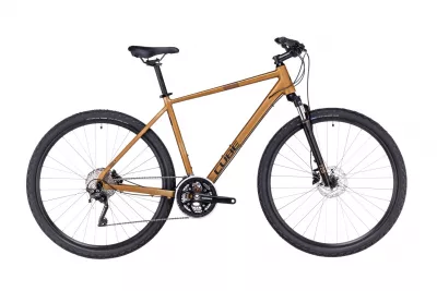 BICICLETA CUBE NATURE PRO GOLD BLACK 2023 XL (62 CM)