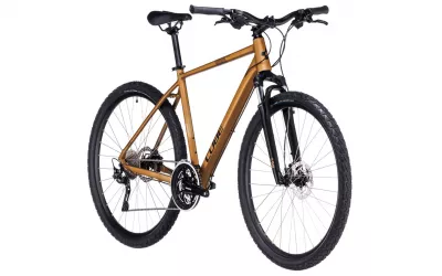 BICICLETA CUBE NATURE PRO GOLD BLACK 2024 L (58 CM)