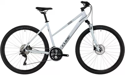 BICICLETA CUBE NATURE PRO TRAPEZE FROSTWHITE GREY 2024 M (54 CM)