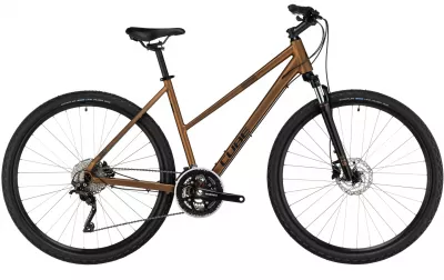 BICICLETA CUBE NATURE PRO TRAPEZE GOLD BLACK 2024 M (54 CM)