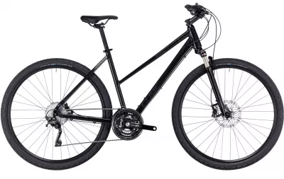 BICICLETA CUBE NATURE SLX TRAPEZE GREY BLACK 2024 M (54 CM)