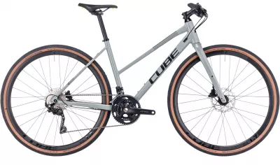 BICICLETA CUBE NULANE PRO TRAPEZE GREY BLACK 2024 S (50CM)