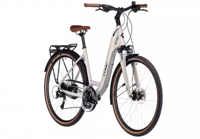 BICICLETA CUBE TOURING PRO EASY ENTRY PEARLYSILVER BLACK 2024 M (53 CM)