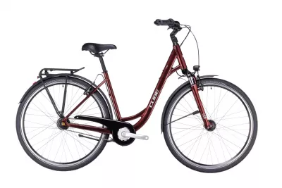 BICICLETA CUBE TOWN EASY ENTRY RED GREY 2023 M (53 CM)