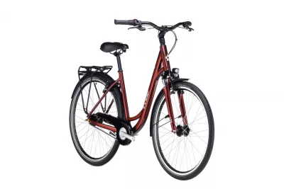 BICICLETA CUBE TOWN EASY ENTRY RED GREY 2023 M (53 CM)