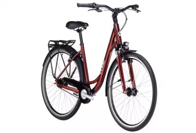 BICICLETA CUBE TOWN EASY ENTRY RED GREY 2024 M (53 CM)
