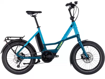 BICICLETA ELECTRICA CUBE COMPACT SPORT HYBRID 500 BLUE LIME 2024 ONE SIZE