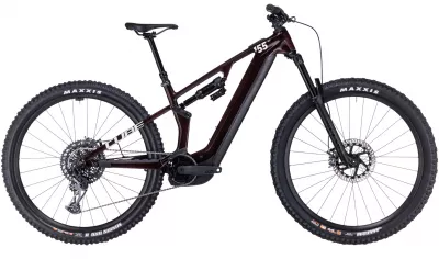 BICICLETA ELECTRICA CUBE STEREO HYBRID ONE55 C:68X SLX 750 29 LIQUIDRED CARBON 2024 CADRU XL (22")