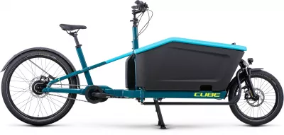 BICICLETA ELECTRICA E-BIKE CUBE CARGO HYBRID 500 BLUE LIME 2023 ONE SIZE