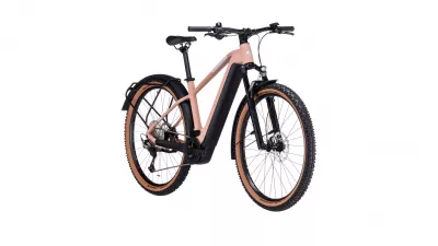 BICICLETA ELECTRICA E-BIKE CUBE REACTION HYBRID PRO 625 ALLROAD BLUSHROSE SILVER 2023 CADRU XXL (23") - ROTI 29"