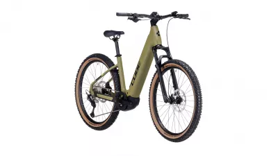 BICICLETA ELECTRICA E-BIKE CUBE REACTION HYBRID RACE 750 EASY ENTRY OLIVE GREEN 2023 CADRU XL (22") - ROTI 27.5"