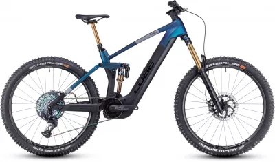 BICICLETA ELECTRICA E-BIKE CUBE STEREO HYBRID 160 HPC SLT 750 27.5 NEBULA CARBON 2023 CADRU S (16") - ROTI 27.5