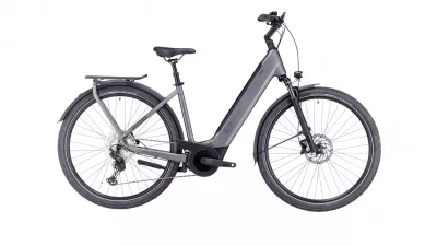 BICICLETA ELECTRICA E-BIKE CUBE TOURING HYBRID EXC 625 EASY ENTRY GREY METAL 2023 L (58 CM)