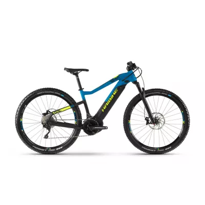 Bicicleta Electrica e-bike Haibike SDURO HardNine 9.0 500Wh YCS 2019 black/blue/yellow matt cadru L (48cm)