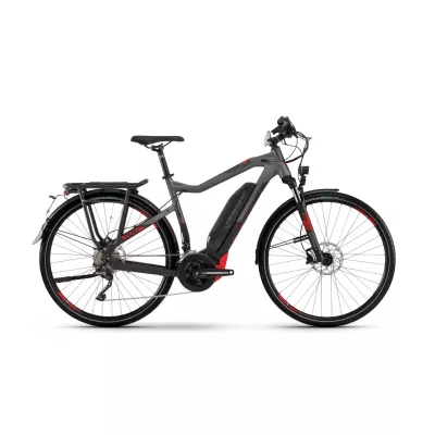 Bicicleta Electrica e-bike Haibike SDURO Trekking S 8.0 men 500Wh YWC 2020 black/titan/red matt cadru L (56cm)