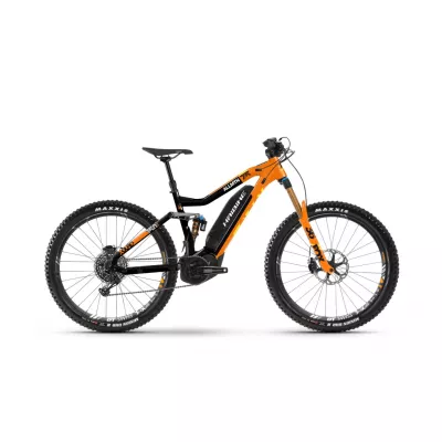 Bicicleta Electrica e-bike Haibike XDURO AllMtn 7.5 500Wh YXS 2019 black/orange/yellow cadru L (47cm)