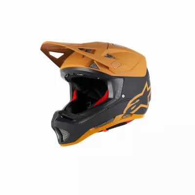 CASCA ALPINESTARS MISSILE TECH RACER HELMET BLACK DARK GOLD MATT M M