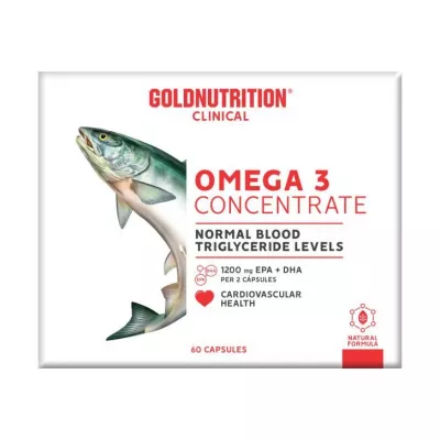 GOLD NUTRITION CLINICAL OMEGA 3 CONCENTRATE 60 CAPSULE