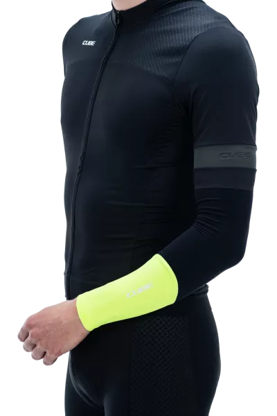 INCALZITOARE BRATE CUBE ARM WARMERS SAFETY NEON YELLOW XS/S