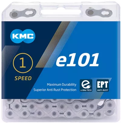LANT KMC E101 EPT SINGLE-SPEED E-BIKE ARGINTIU 112 ZALE