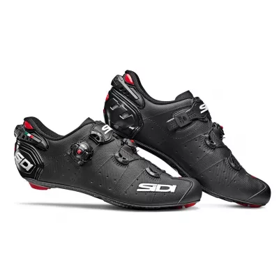 PANTOFI CICLISM SOSEA SIDI WIRE 2 CARBON MATT BLACK 43.5