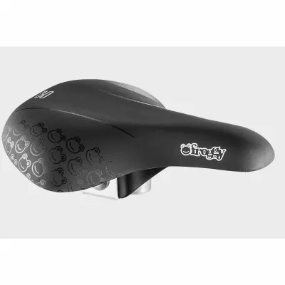 SA SELLE ROYAL FROGGY JUNIOR-UNISEX SOFT TOUCH COVER INTEGRATED CLAMP NEGRU