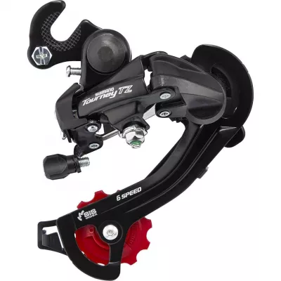 SCHIMBATOR SPATE SHIMANO TOURNEY RD-TZ500-GS, 6 VIT., PRINDERE PE AX (ROAD TYPE), VRAC PATINA GS, VRAC