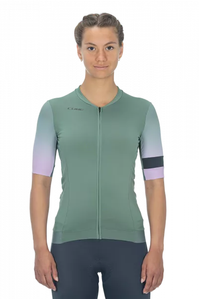 TRICOU CICLISM CUBE BLACKLINE WS JERSEY FADE S/S OLIVE VIOLET M (38)