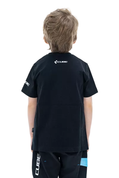 TRICOU CUBE JUNIOR ORGANIC T-SHIRT TEAMLINE BLACK M