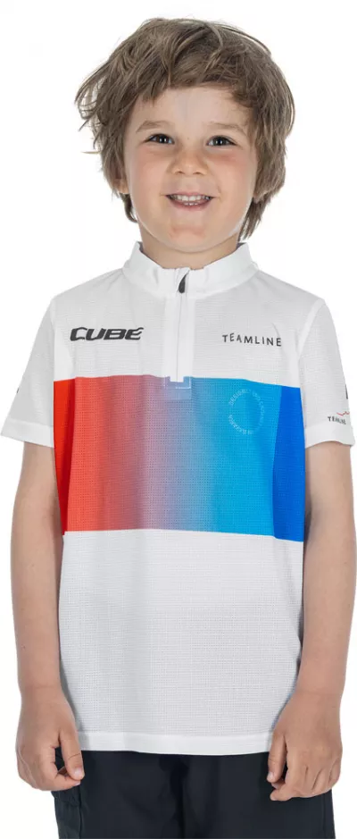 TRICOU CUBE TEAMLINE  ROOKIE S/S WHITE/BLUE/RED S