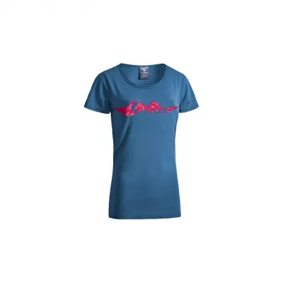 TRICOU DAMA CUBE WLS MOUNTAINS Blue´n´pink 10640  S (36)