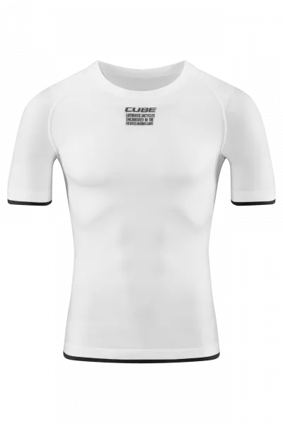 TRICOU UNDER CUBE BASELAYER RACE BE COOL S/S WHITE M/L