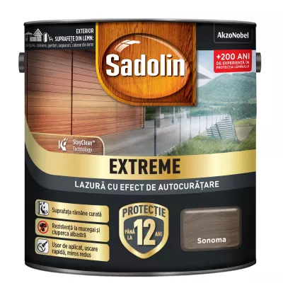 Lac pentru lemn, Sadolin Extreme, sonoma, 4.5 L