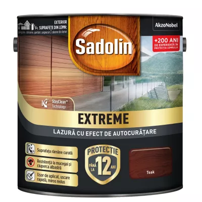 Lac pentru lemn, Sadolin Extreme, teak, 4.5 L